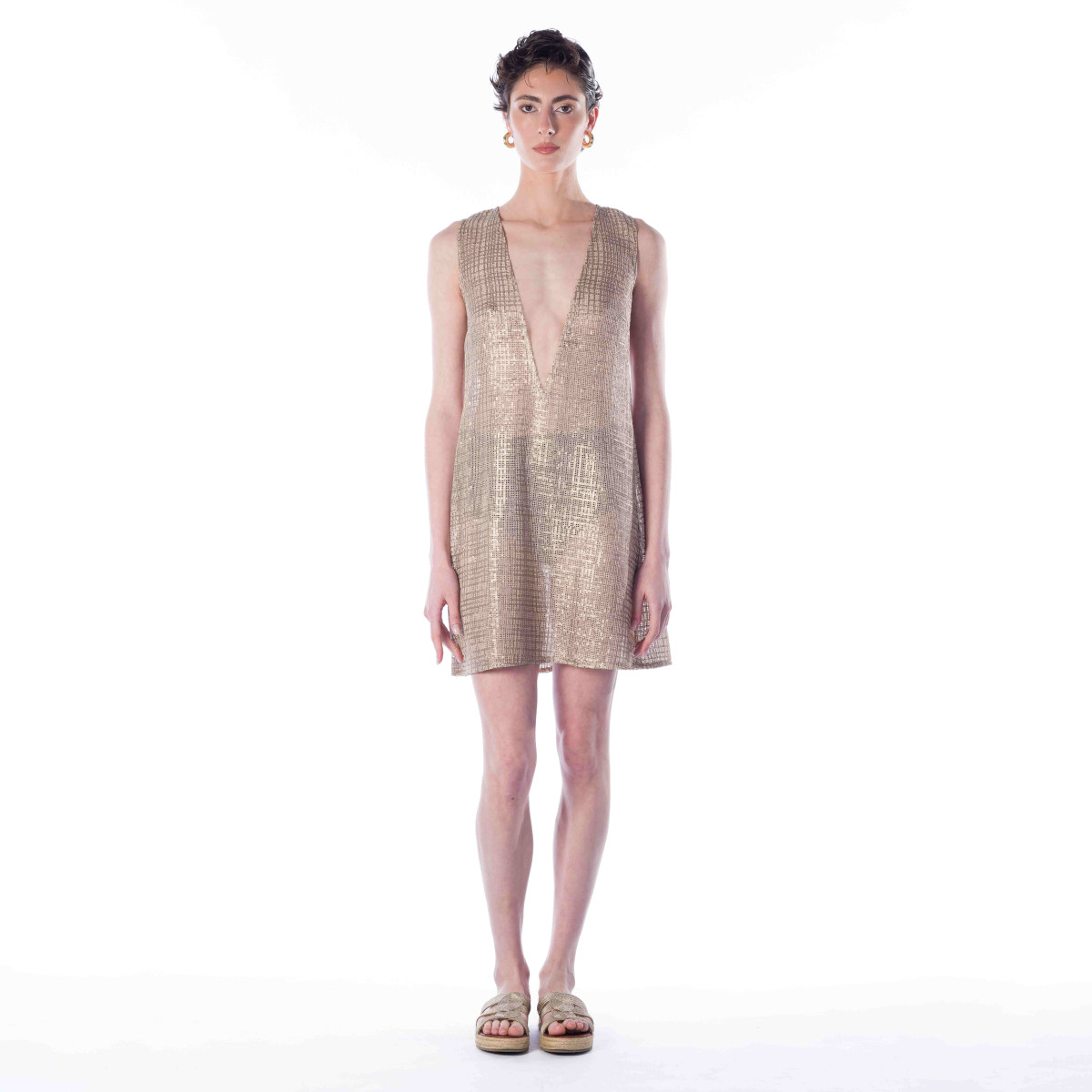 MIREILLE SEQUINED LACE DRESS