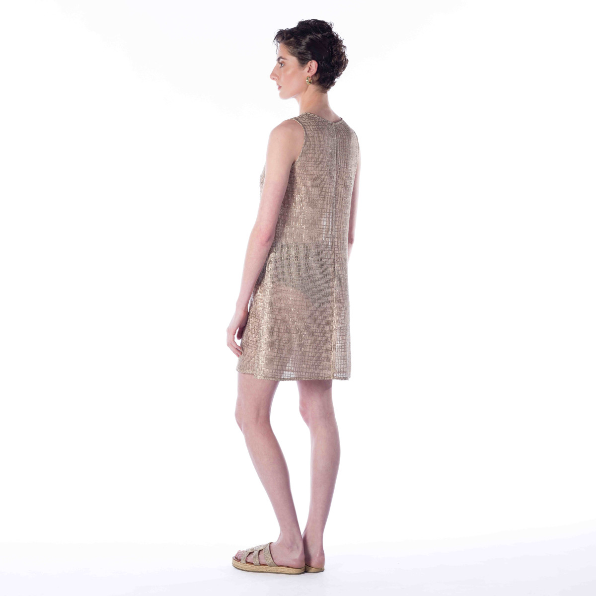 MIREILLE SEQUINED LACE DRESS