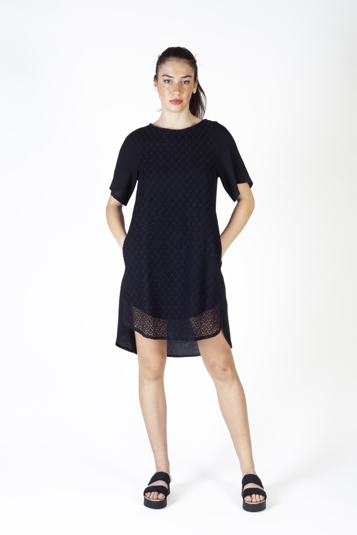 SIRENE EGEENNE dress  Myrine BLACK