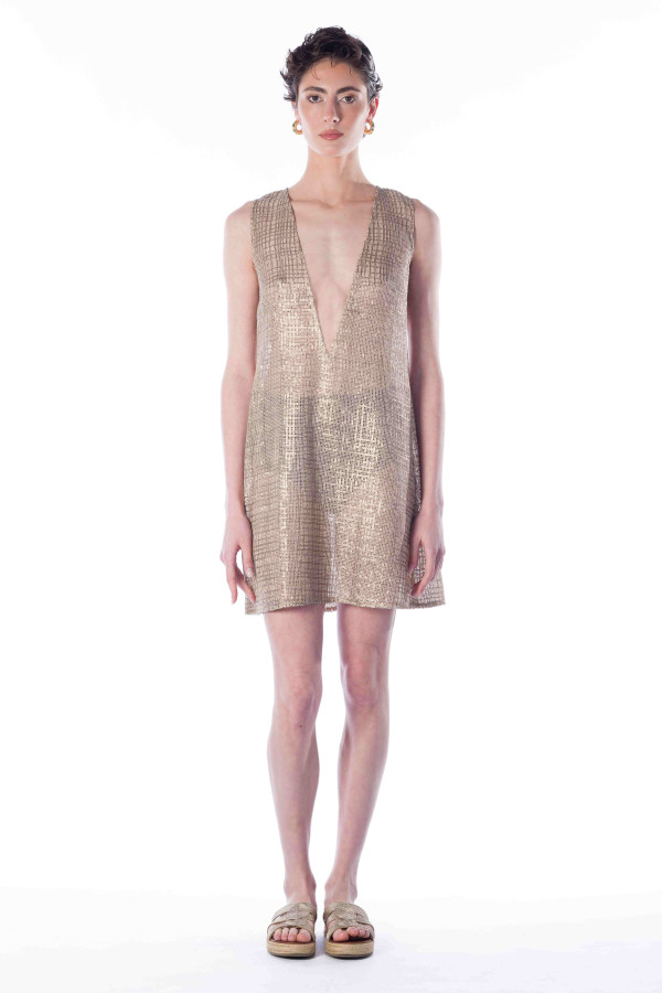MIREILLE SEQUINED LACE DRESS