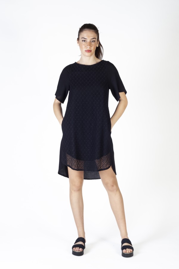 SIRENE EGEENNE dress  Myrine BLACK